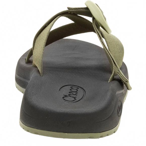 NEW CHACO men’s cushz slide sandal in mossy olive - Picture 5 of 7